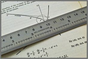 Image of an aluminium scale rule