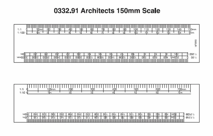 Download Architects Oval Scale Rule 150mm PDF Template