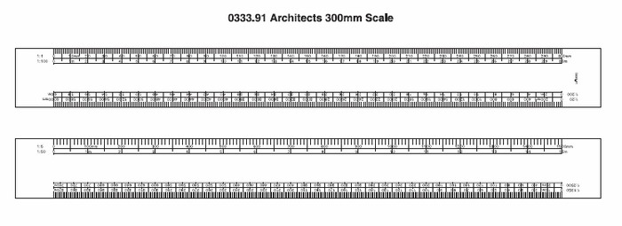 Download 300mm Architects Oval Scale Rule PDF Template